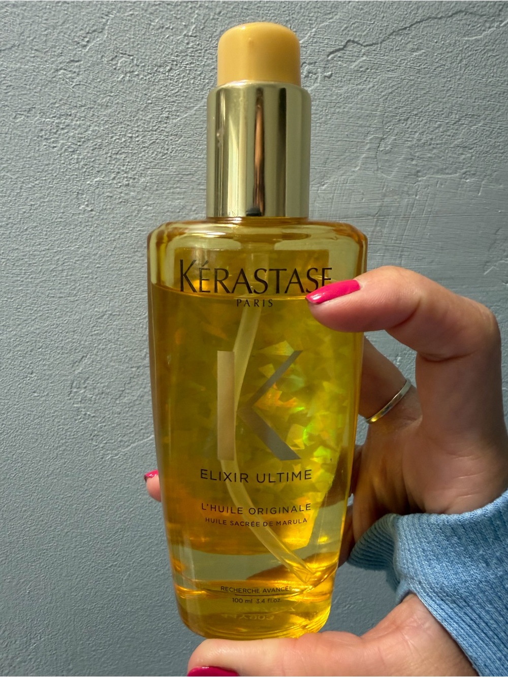 Kerastase Elixir Ultime Hair Oil - Yellow & Gold Bottle